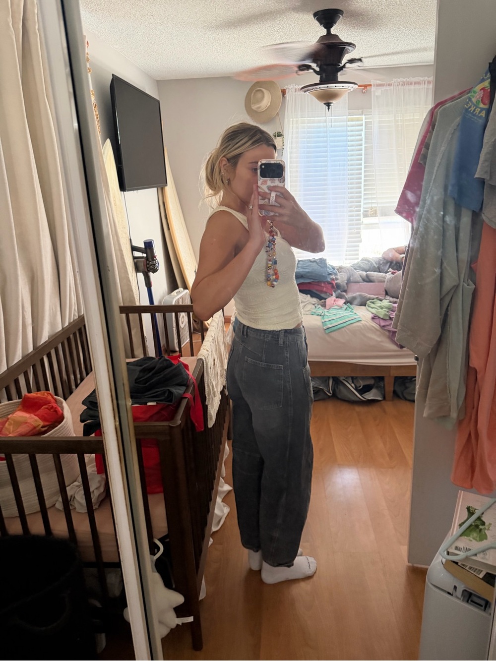 BLACK BARREL JEANS - Picture 4 of 14
